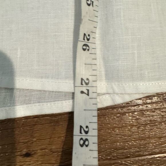Boden 100% Linen Button Down White SZ 2 Coastal Grandma Quiet Luxury EUC - Picture 7 of 8